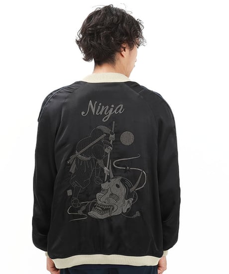 【再入荷無し】伊賀くみひも 忍者スカジャン/IGAKUMIHIMO NINJA SUKAJAN(BLACK)