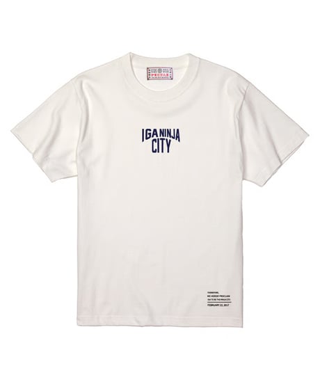 IGA NINJA CITY 刺繍 T-shirts (WHITE)