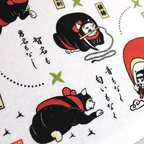 ふんわりガーゼハンドタオル 猫忍者/Gauze hand towel NEKONINJA