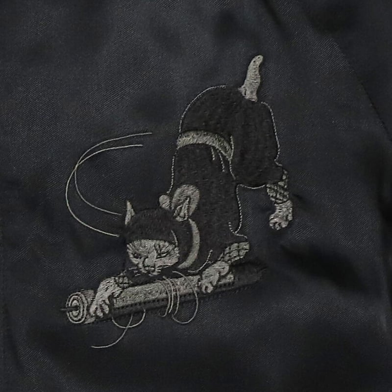 伊賀くみひも 忍者スカジャン/IGAKUMIHIMO NINJA SUKAJAN(BLACK) 伊賀くみひも 忍者スカジャン/IGAKUMIHIMO NINJA SUKAJAN(BLACK)