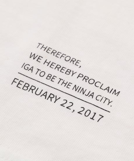 IGA NINJA CITY 刺繍 T-shirts (WHITE)
