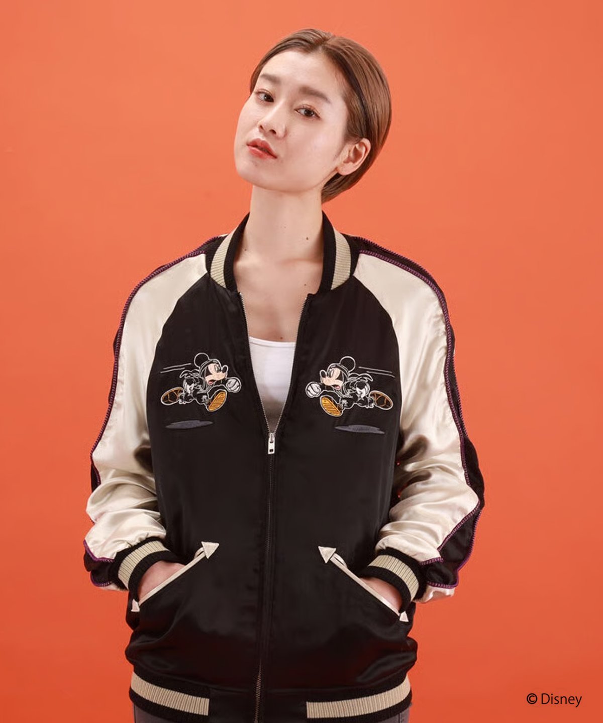 再入荷無し】伊賀くみひも MICKEYスカジャン/IGAKUMIHIMO MICKEY SU