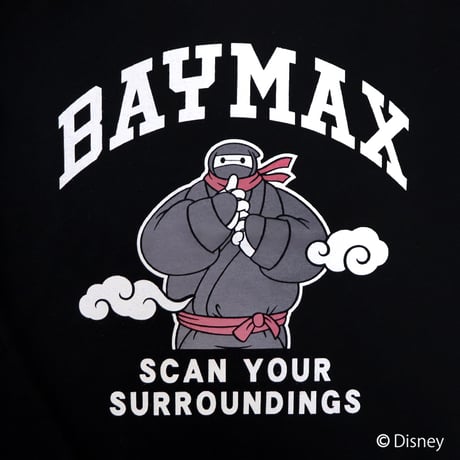 BAYMAX キッズTシャツ/BAYMAX Kids T-Shirts(BLACK）