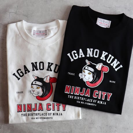 猫忍者Tシャツ/CAT NINJA T-shirts(WHITE)