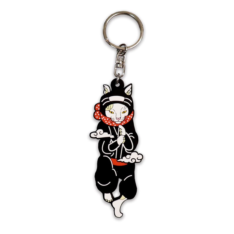 猫忍者 ラバーキーホルダー/NEKONINJA Rubber key chain | 伊賀