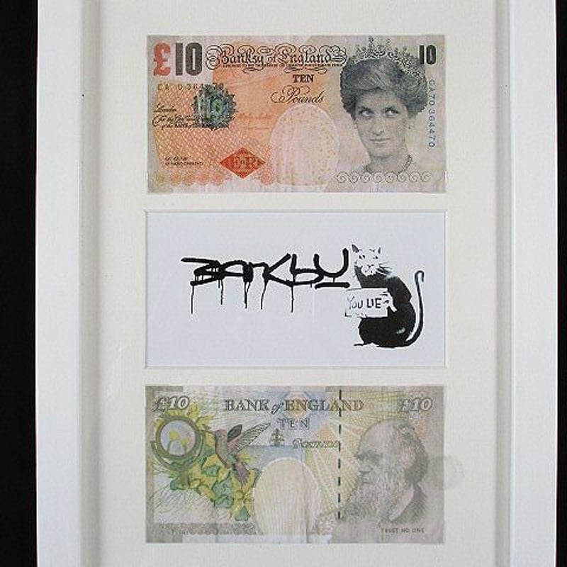 バンクシー Di Faced Tenner 紙幣リトグラフ
