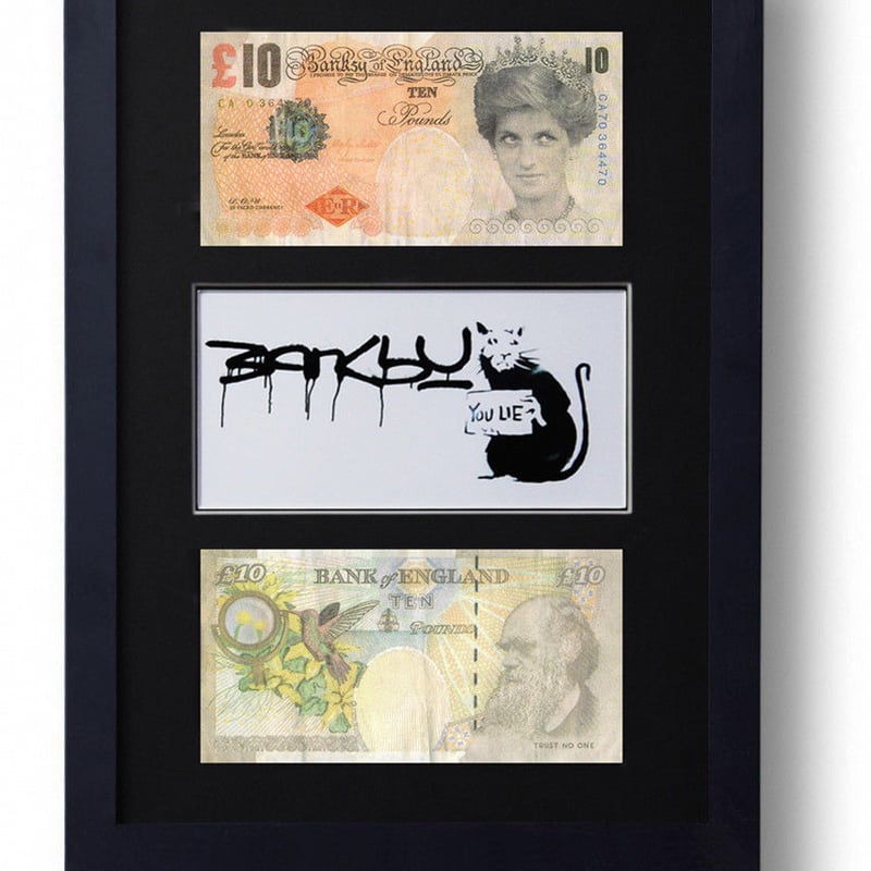 BANKSY バンクシー Di-Faced Tenner 10ポンド 紙幣-