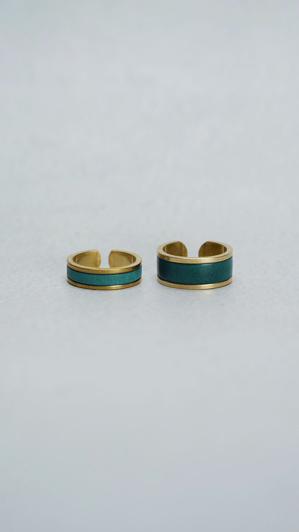 プエブロレザーブラスリング SLIM/TURQUOISE BULE | You