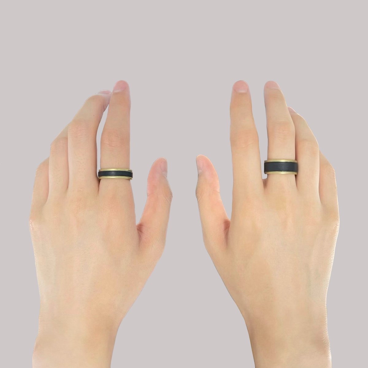 ETSUSHI レザー　リング　ブラック ETSUSHI レザー リング ブラック Ring | ETSUSHI
