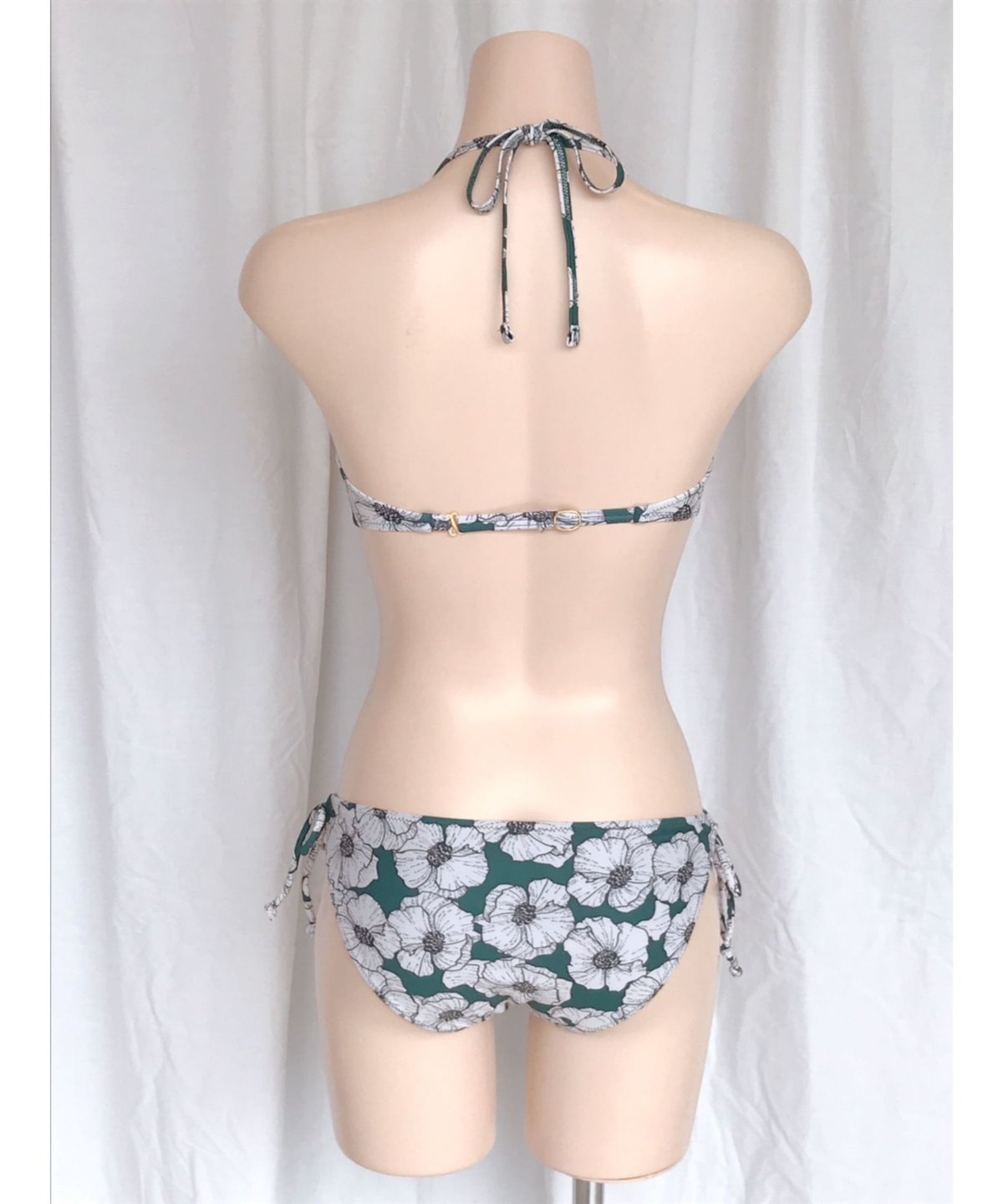 Chanaラインフラワー柄ラップバンドゥビキニ(69006