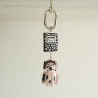 〈ｵﾝﾘｰ🐶ﾜﾝ〉粘土キーホルダー【ダル〰︎メシアン】B