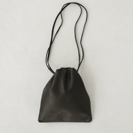 New Drawstring Bag / Sheep leather