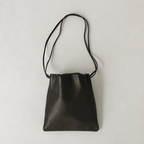 New Drawstring Bag / Sheep leather