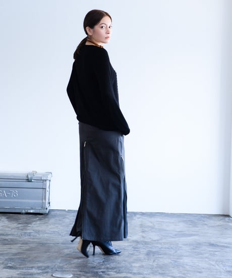 4sliders Chino Skirt Y（Sand×Khaki/Black）