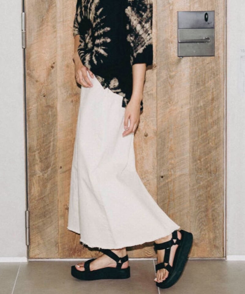 Trapeze Denim Skirt | UNBLEACHED