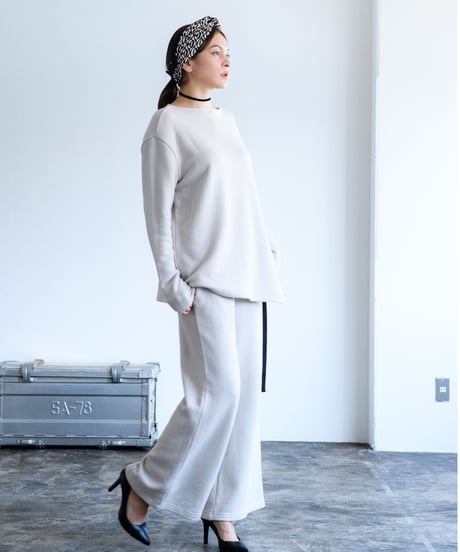 Uptown Sweat Wide Easy Pants（Oyster White/Mauve/Sumi Black）