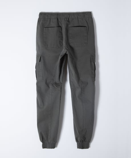 Cropped Stretch Cargo Jogger Pants