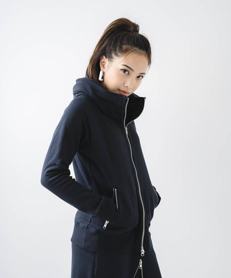 Basic Sweat Big Hood Jacket/Black