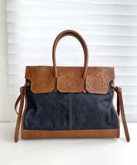 ★[Wastefreeキャンペーン]Carving&Denim ボストンバッグ