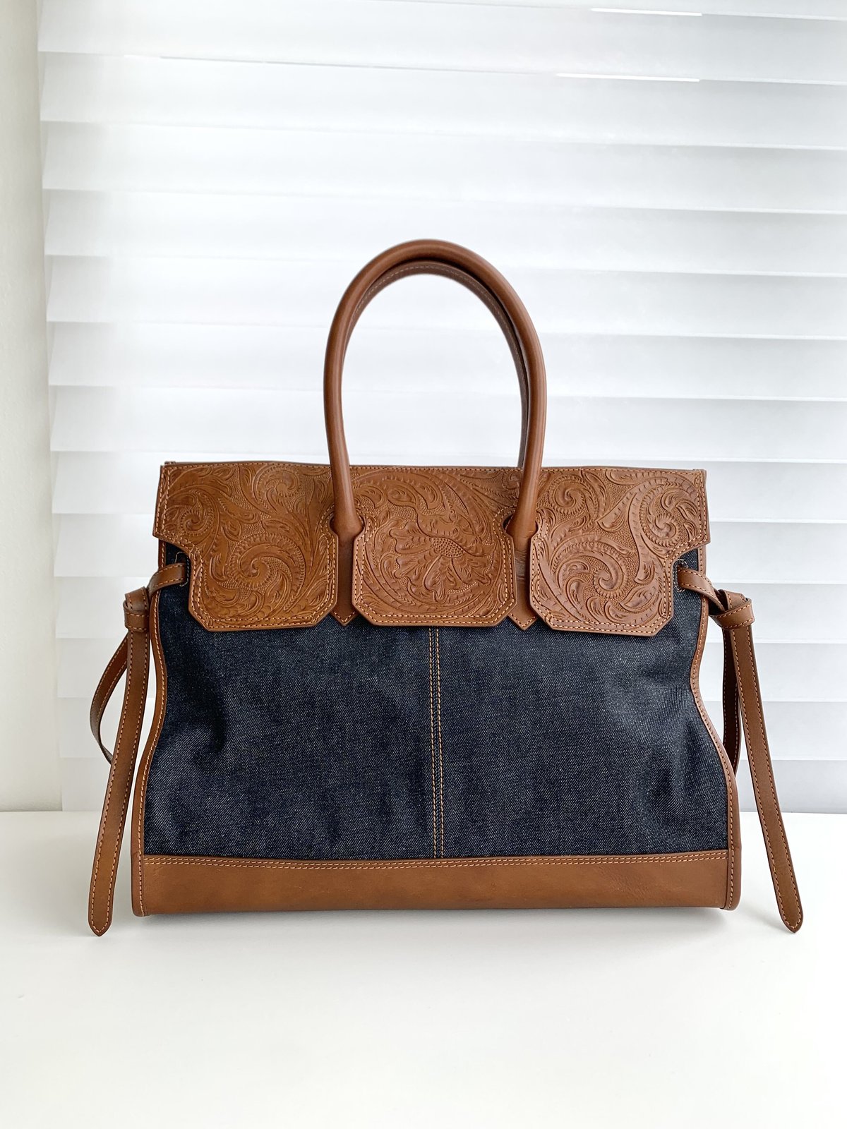 ☆[Wastefreeキャンペーン]Carving&Denim ボストンバッグ | UNBLE