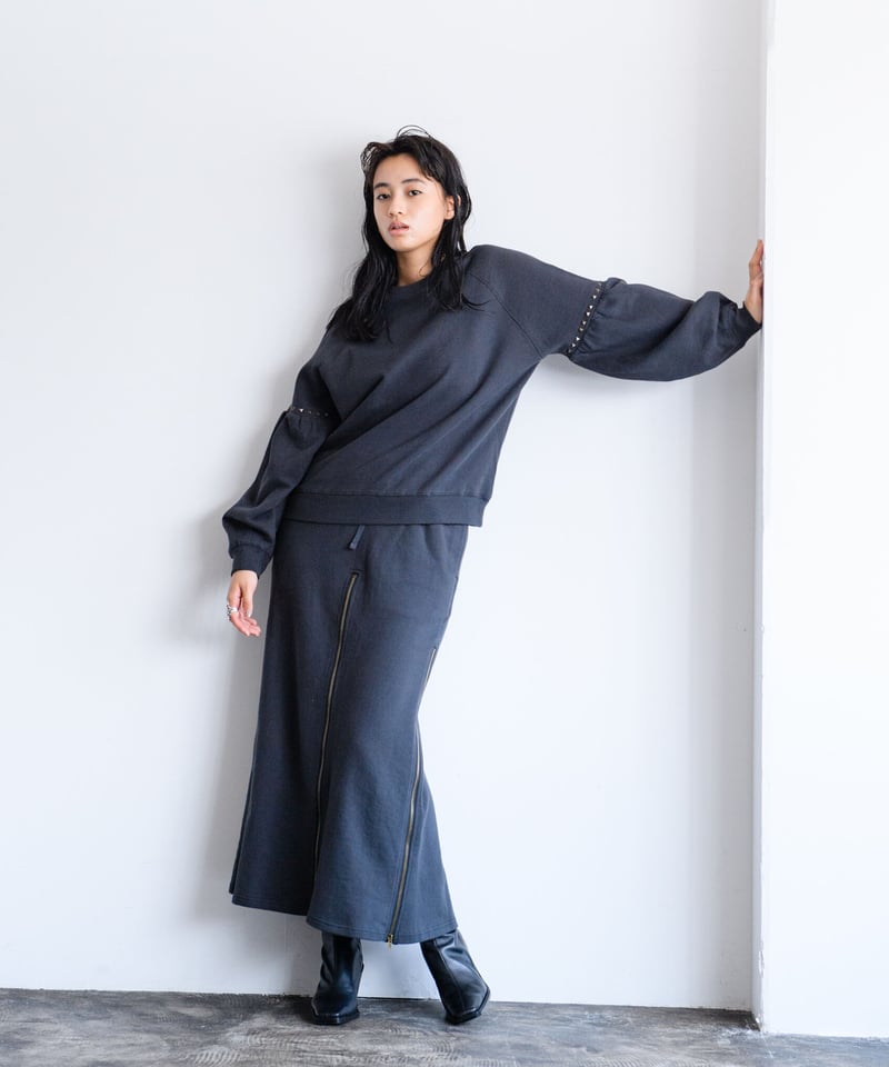 ☆[Wastefreeキャンペーン]High Dence スウェット4スライダースカート  