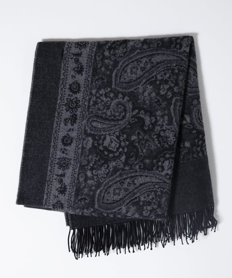 Multi Way Paisley Shawl（Black)