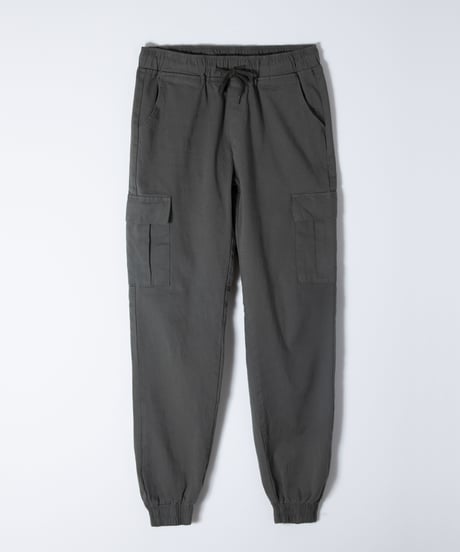 Cropped Stretch Cargo Jogger Pants