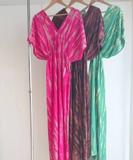 TT/Tie dye Butterfly Sleeve Summer Dress