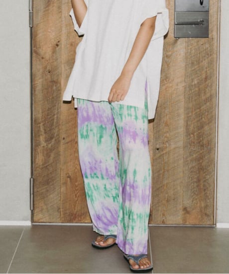 TT/Tie dye Candy Color Easy Pants