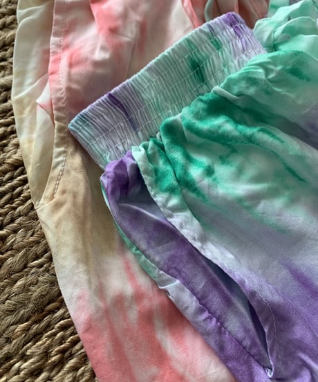 TT/Tie dye Candy Color Easy Pants