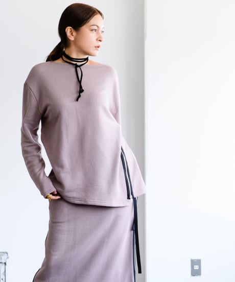 Uptown Sweat Slider Top（Oyster White/Mauve/Sumi Black）