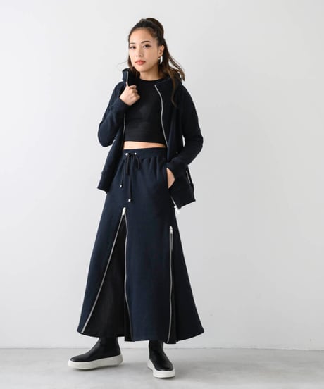 Basic Sweat Big Hood Jacket/Black