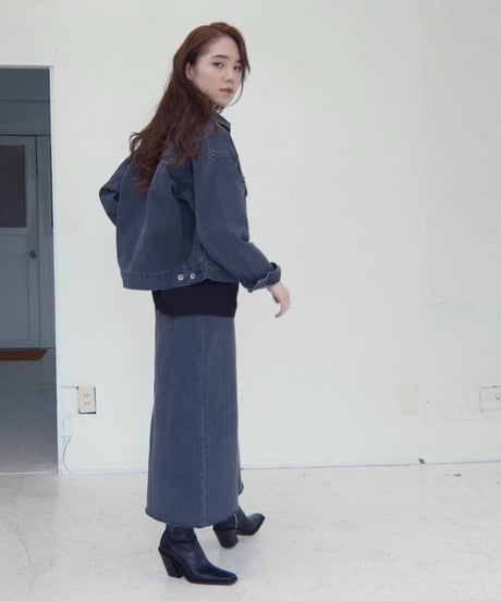 Trapeze Denim Skirt