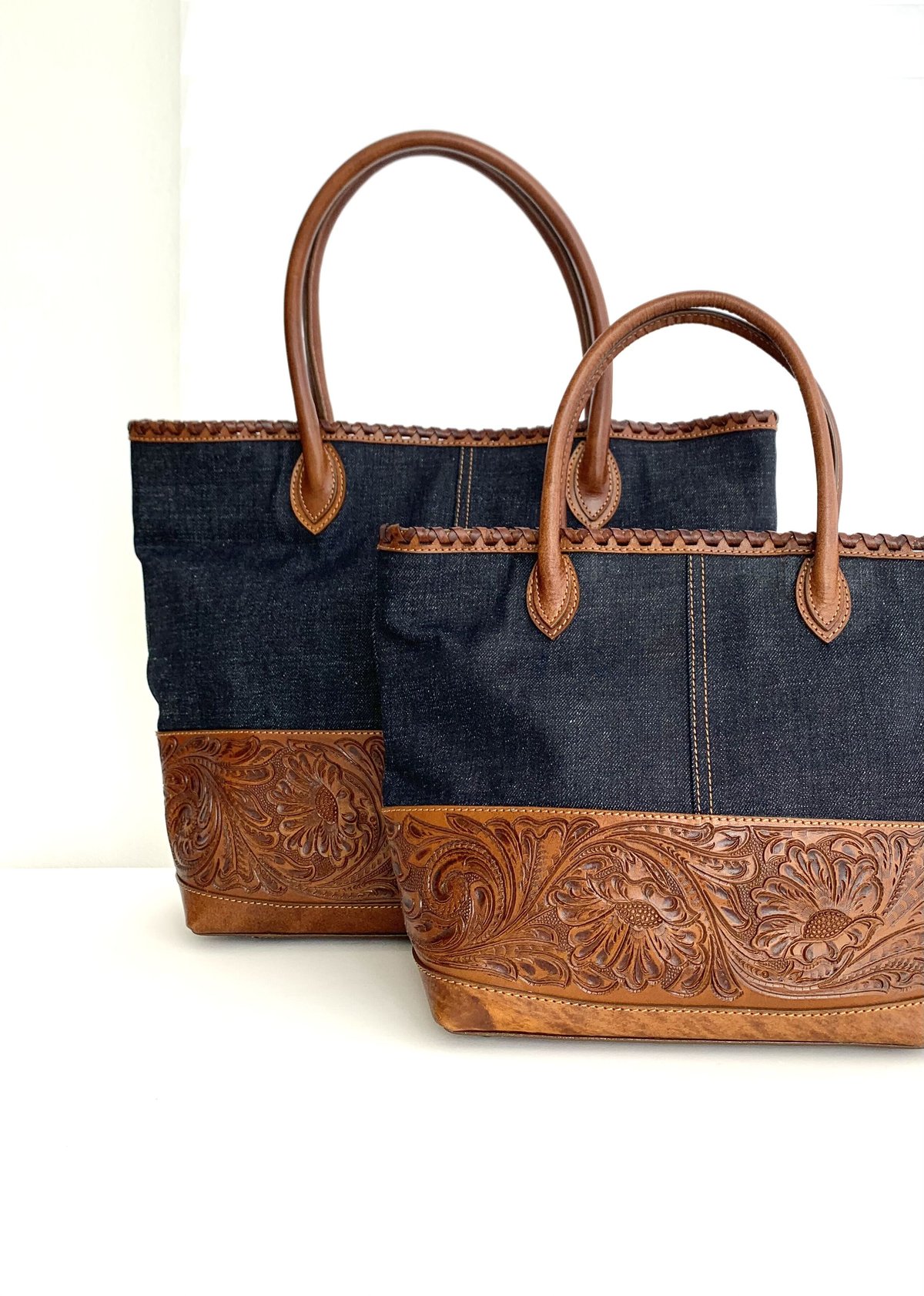 【関税・送料無料】FIORUCCI★ANGELS デニム トートバッグ ☆[Wastefreeキャンペーン]Carving&Denim トートバッグ | UNBLEA