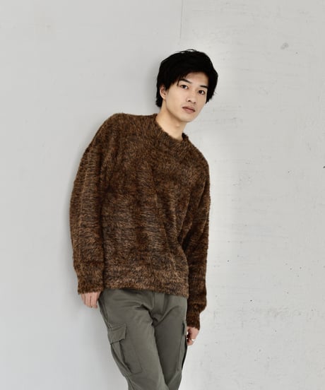 Fur Like Shaggy Knit Top