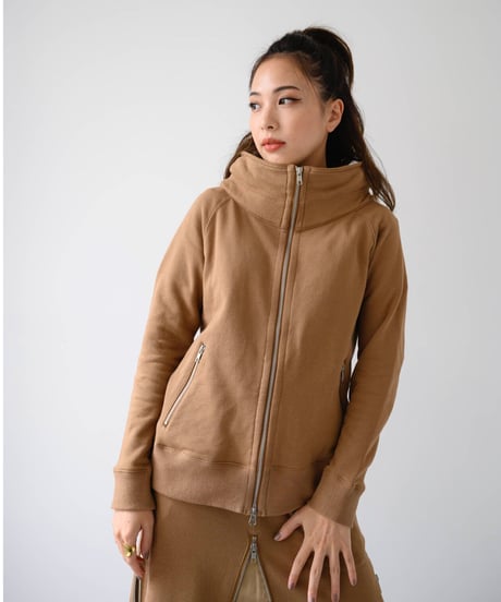 Basic Sweat Big Hood Jacket/Camel