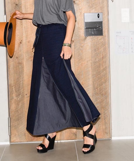 Premium Indigo 4sliders Skirt