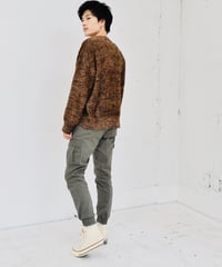 Cropped Stretch Cargo Jogger Pants