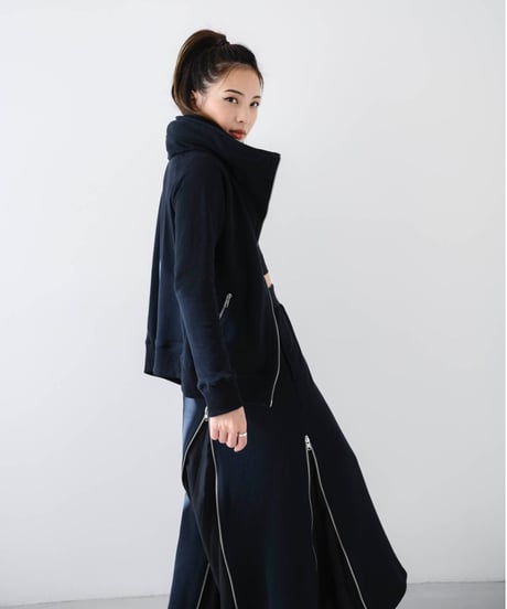 Basic Sweat 4slider Skirt/Black