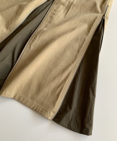 4sliders Chino Skirt Y（Sand×Khaki/Black）