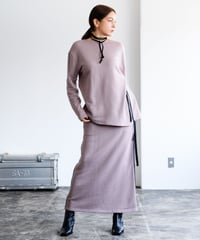 Uptown Sweat Slider Skirt（Oyster White/Mauve/Sumi Black）