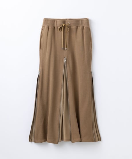 Basic Sweat 4slider Skirt/Camel