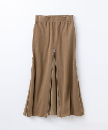 Basic Sweat 4slider Skirt/Camel