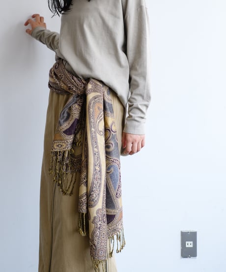 4sliders Chino Skirt Y（Sand×Khaki/Black）