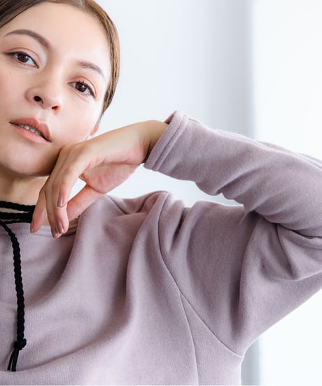 Uptown Sweat Slider Top（Oyster White/Mauve/Sumi Black）