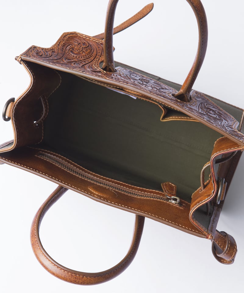 ☆[Wastefreeキャンペーン]Carving&Canvas ミニボストンバッグ | UN