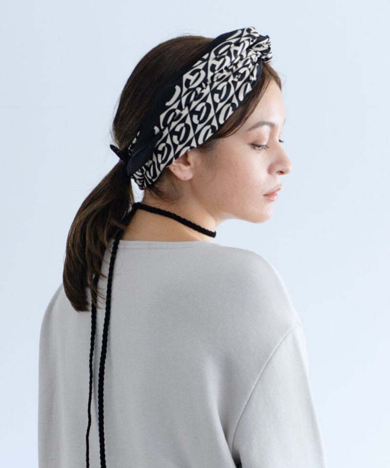 Riyadh Scarf（White/Camel） | UNBLEACHED