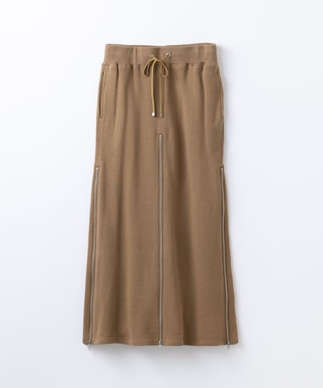 Basic Sweat 4slider Skirt/Camel