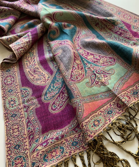 Sari Paisley Shawl（Crescent/Jupiter/Paradise）