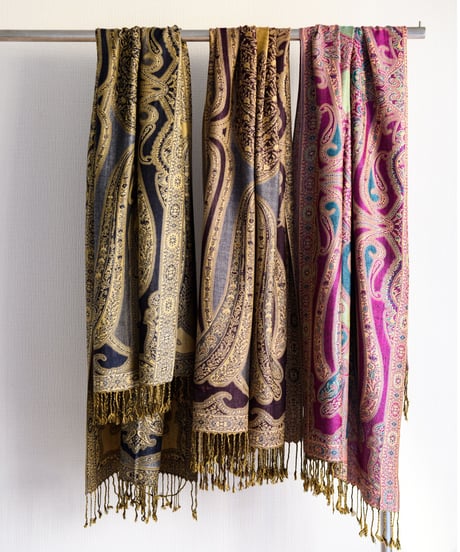Sari Paisley Shawl（Crescent/Jupiter/Paradise）